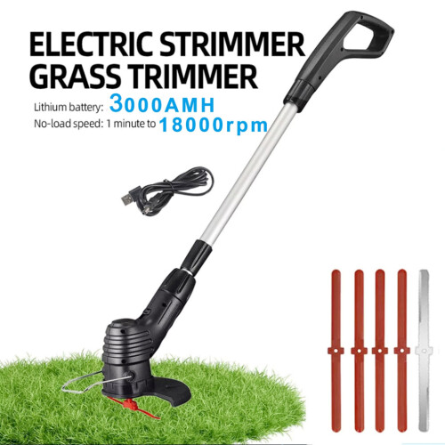 Schnurloser Elektrischer Strimmer Gras Trimmer Unkraut Cutter Garten EDGER