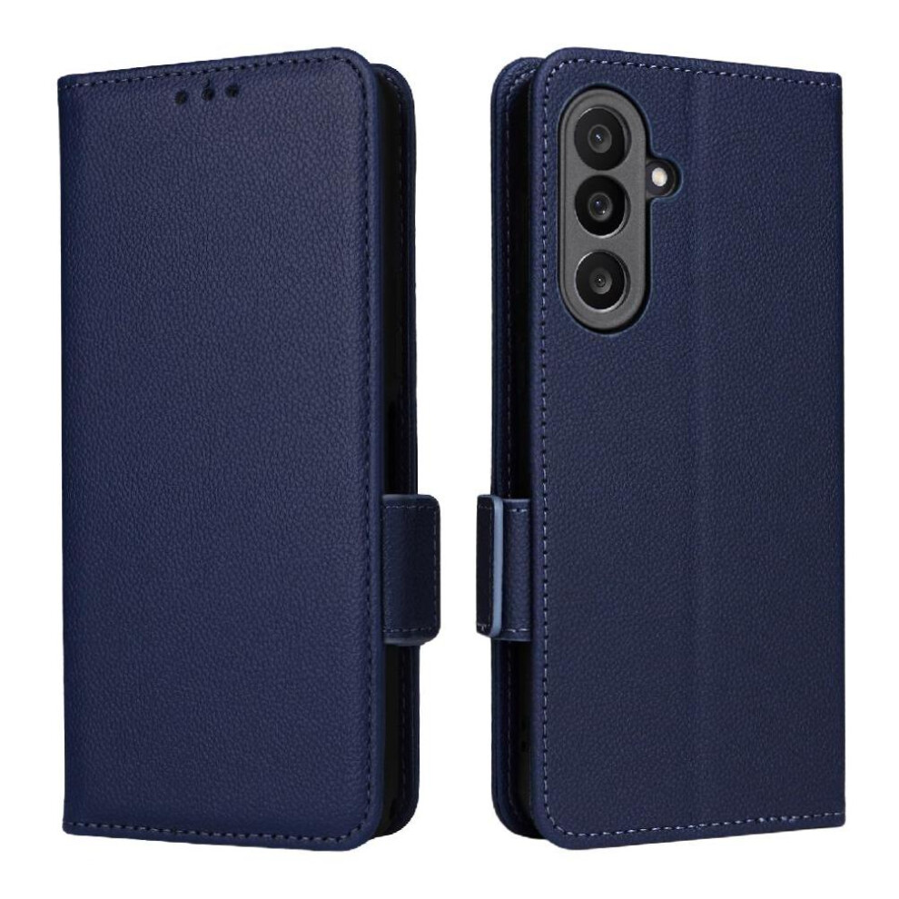 (Blue) Flip Case For Samsung Galaxy M56 5G Side Buckle Pu Leather Magnetic Card Slots Holder Wallet Blue 764563531400