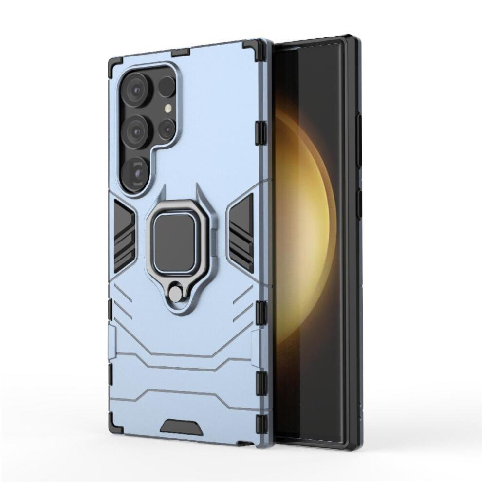 ( ) Case For Samsung Galaxy S25 Ultra 360Rotating Ring Military Drop Protection Shockproof Cover Kickstand Gray 764563531592