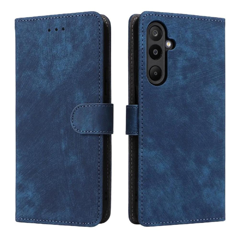 Photos - Case   for Samsung Galaxy F16 Card Slots Cover Pu Leather Rfid Blocking Magnetic Closure Flip Folio Wallet(Blue)