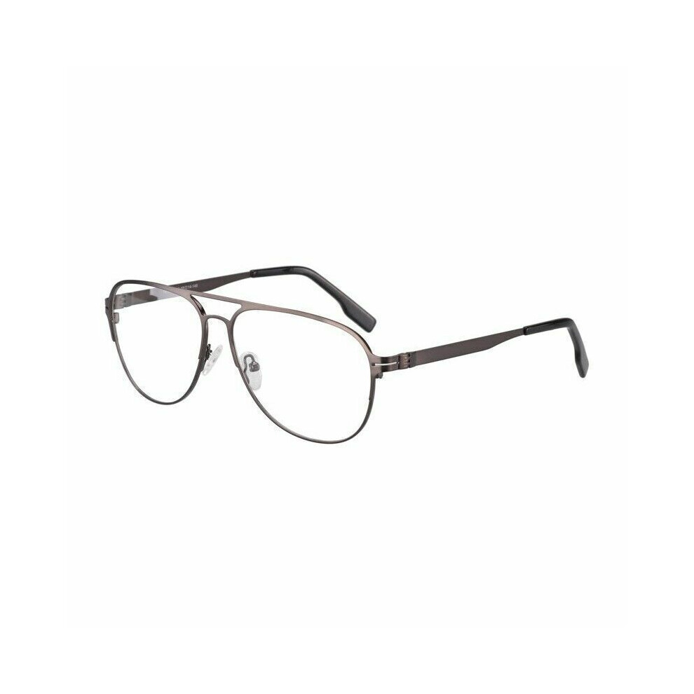 Black (Gunmetal, +1.5) Bifocal Reading Glasses Transition Photochromic Sunglasses Metal Readers +1.0 ~ +3.0