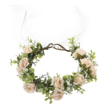 Elegant Flower Hairband Rose Wreath Headbands Carnivals Party Headpiece Hair Ornaments Beach Wedding Ceremony Hairhoop