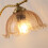 Living And Home Flower-Shaped Glass Table Lamp 4