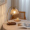 Living And Home Flower-Shaped Glass Table Lamp 1