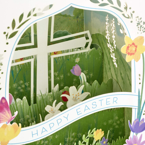 Hallmark Paper Wonder Religious Displayable Pop Up Easter Card (God's Blessings) 2