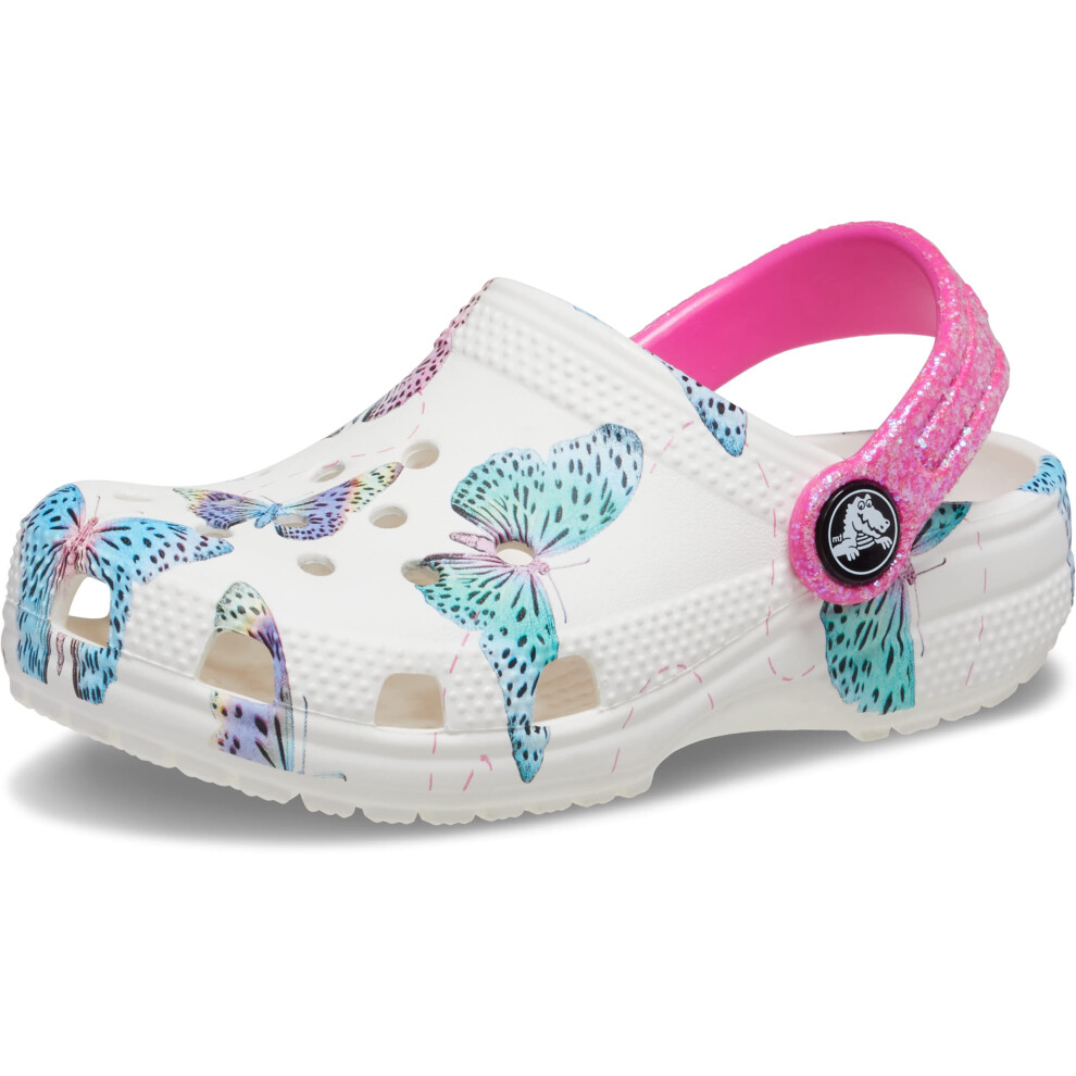 Crocs Kids Classic Seasonal Clogs  Butterfuly Print  6 US Unisex Toddler