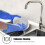 IUCGE Blue Medium Protective Dishwashing Gloves  Pack of 4 3