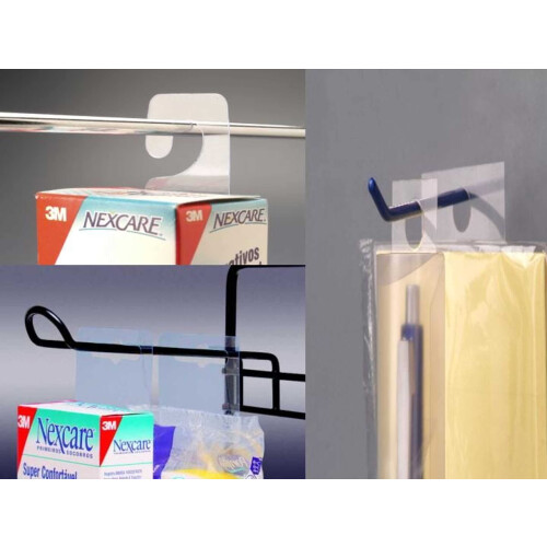 3M 3M Hang Tab 1075 trasparente 2 in x 2 in confezione pratica 2