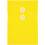 JAM PAPER Plastic Envelopes with Button & String Tie Closure - 6 1/4 x 9 1/4 - Yellow - 12/Pack 1