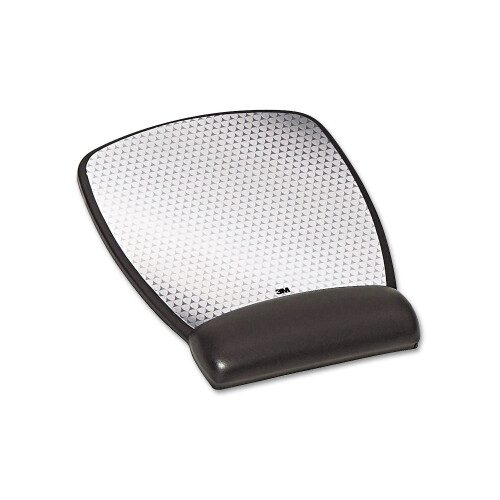 3M 3M Precise Leatherette Mouse Pad m/håndledsstøtte 6-3/4 x 8-3/5 sort (MW309LE)