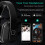 (Argento) August EP650 Cuffie Bluetooth wireless con microfono/Multipoint/NFC Cuffie stereo Bluetooth 4.2 con 4