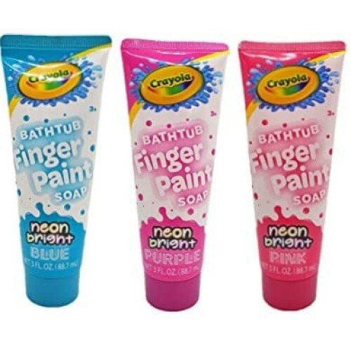 Crayola Crayola Neon Bright badkuip-vingerverfzeep (set van 3)