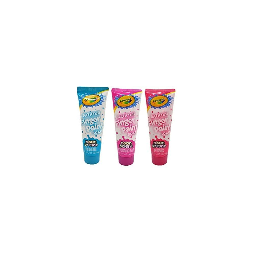 Crayola Neon Bright Bathtub Finger Paint Soap (Set Of 3)