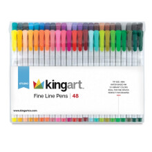 KINGART 418-48 FINE LINE PEN markkerisarja 48 ainutlaatuista väriä koko 04 mm kärkisarja 48 kpl