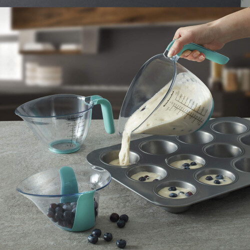 KitchenAid KitchenAid KO298OSAQA Gourmet-Messbecher, 3er-Set, Aqua Sky 2