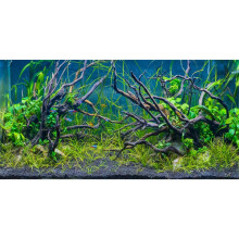 Awert 36x20 tum Tropisk fiskbehllare Bakgrund River Bed & Lake Aquatic Plant Undersea Tree Branch Aquarium Bakgrund Vinyl
