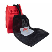 Mytee Products (20 Stück rote 4 x 6 Zoll Kantenschutz für Pritschen mit Tragetasche – 4 Zoll Winden-Ratschengurte, Eckenschutz für Pritschenladun