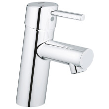 Grohe 3427100A Concetto S-Size Einhebel-Einloch-Badezimmerarmatur ohne Excenterbet   tigung     1,2 GPM Starlight Chrom