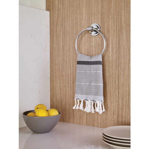 Moen DN0786CH Iso Bathroom Hand Towel Ring  Chrome 2