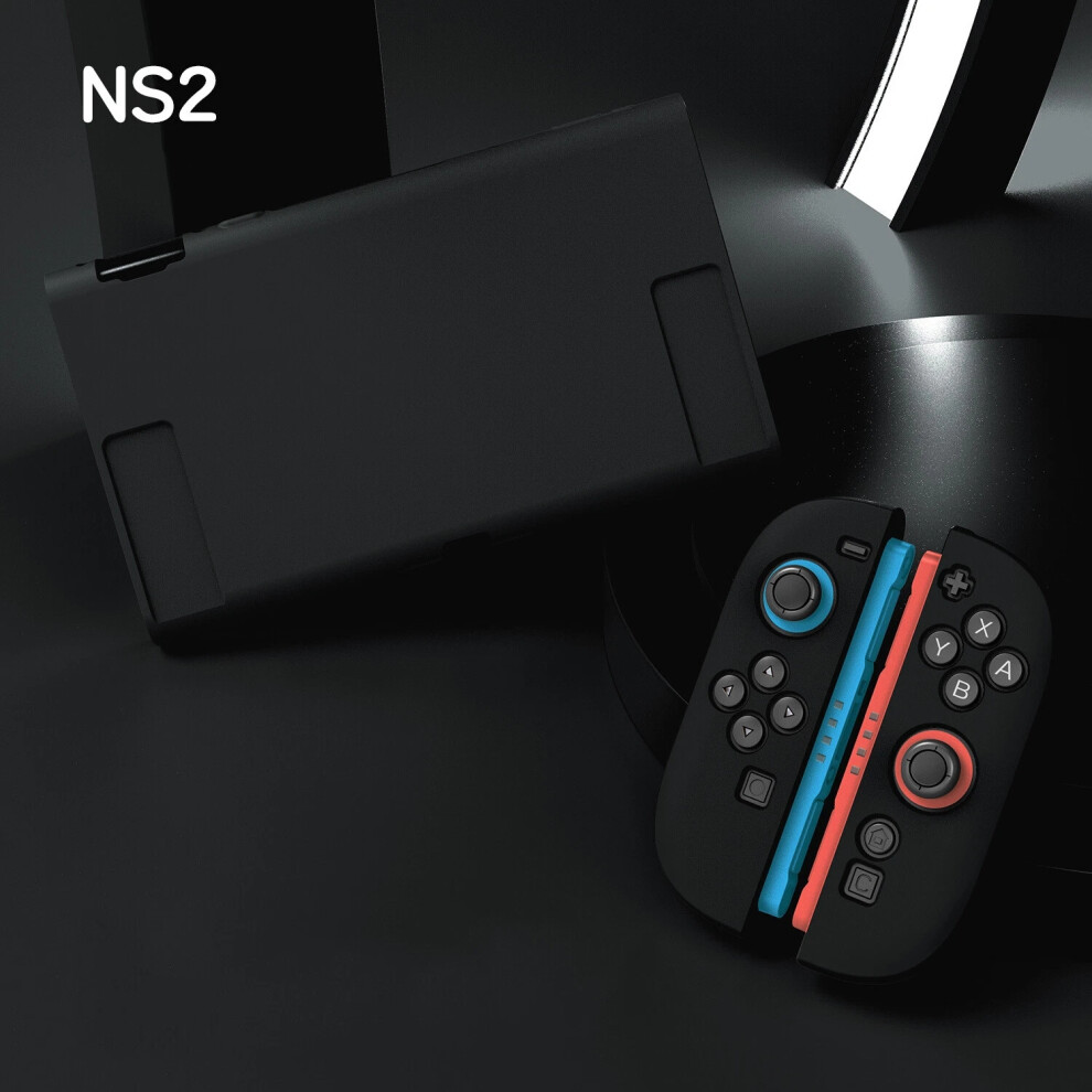 (Black) For Nintendo Ns2 Switch 2 Soft Tpu Silicone Protective Case Cover Console Uk Black 6963793418145