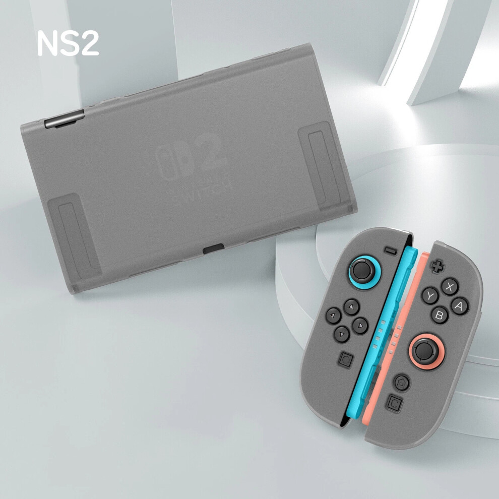 (Clear Frosted) For Nintendo Ns2 Switch 2 Soft Tpu Silicone Protective Case Cover Console Uk 6963793418169