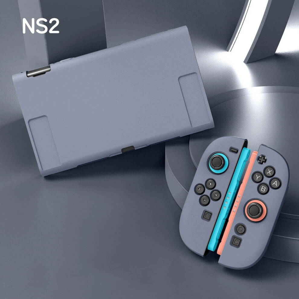 (Grey) For Nintendo Ns2 Switch 2 Soft Tpu Silicone Protective Case Cover Console Uk Grey 6963793418183