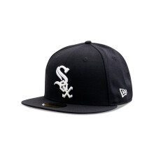 Nueva era para hombre Chicago White Wool Wool 59 Cifty ajustado para adultos Black/White 7 1/2