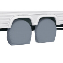 Classic Accessories Over Drive RV Wheel Covers Wheels 33""""-36"""" Diameter 9"""" Tire Width Grey Breathable Polyester Fabric Universal Anti-Sli