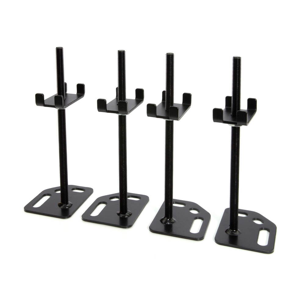 DEWALT Shelf Leveling/Floor Anchoring Adjustable Accessories Industrial Storage Racks Durable Steel Mounting Plates Wedge Anchors Included for Tippi