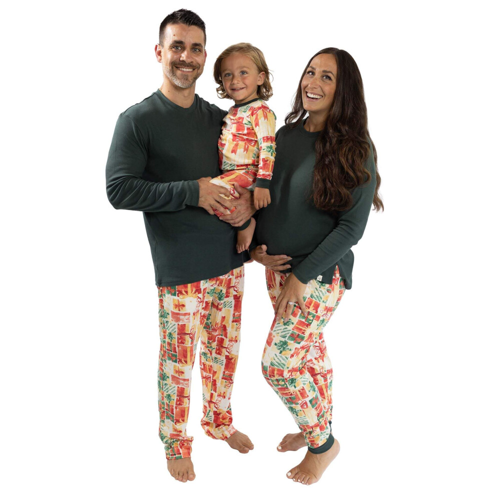 Burt's Bees Baby Baby 2-Delige Familie Pyjama's Bijpassende Biologische Katoenen Pyjama's Voor De Feestdagen All Wrapped Up 18 Maanden-image