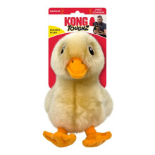 Konong Trwalosc Plush Pies - dlugotrwala miekka zabawka do zucia dla agresywnych zuc bezpiecznych i interaktywnych dla psw (kaczka)