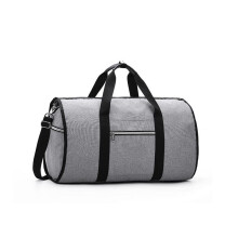 (Grigio) Borsa porta abiti portatile di lusso 2 in 1, valigia da lavoro, borsa porta abiti da uomo, borsa a tracolla,