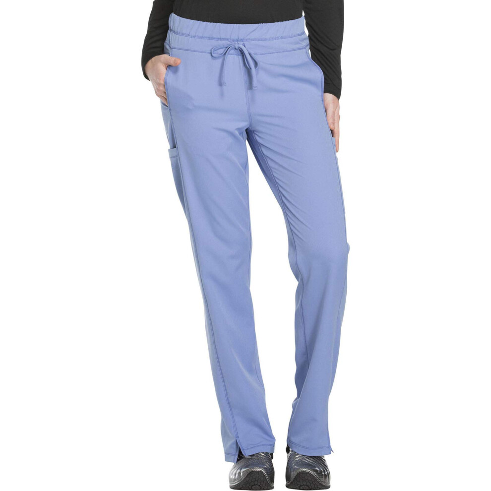 Dynamix Scrubs for Women  Drawstring Cargo Pants for Women DK130P  L Petite  Ciel Blue