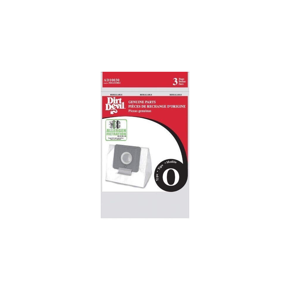 Dirt Devil Type O Allergen Vacuum Bags (6-Pack)  AD10030