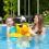 Poolmaster Swimming Pool Float Pirate Duck Tube  Multi Large 4