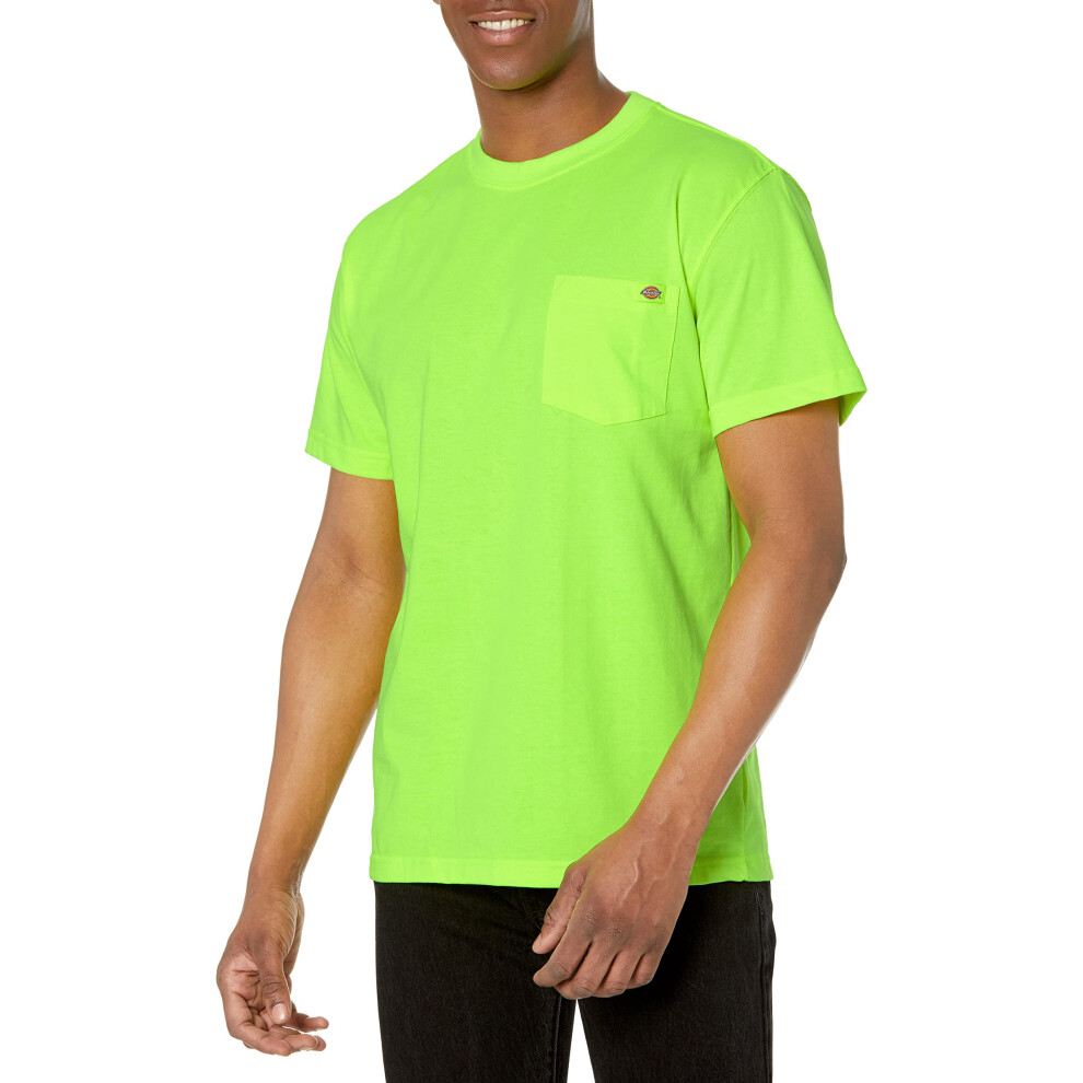 Dickies Mens Heavyweight Crew Neck Short Sleeve Tee Big-Tall T Shirt Bright Yellow 3X-Large Big Us