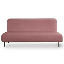 LANE LINEN Armless Futon Cover - Easy Stretchable Futon Covers Full Size Soft Elastic Textured Fabric Sofa Bed Cover Sofa Protector Cover for Kids