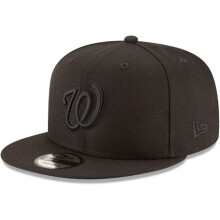 Gorra ajustable New Era MLB 9FIFTY negra con logo principal del equipo, talla nica - Washington Nationals negra