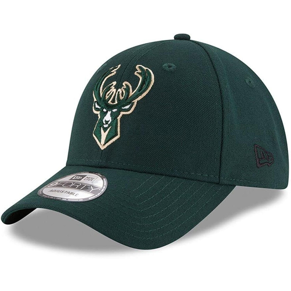 Casquette Ajustable New Era Nba The League 9FORTY, Taille Unique (Milwaukee Bucks)-image