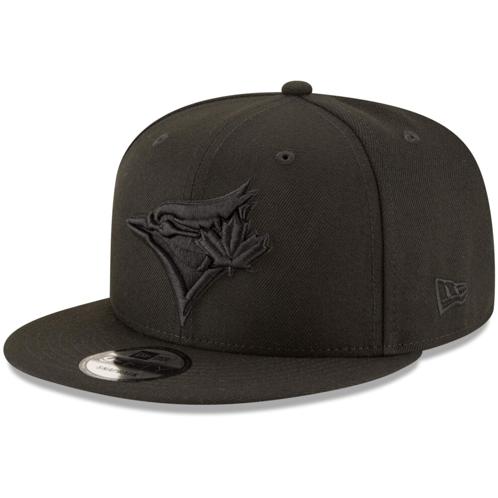 Casquette Ajustable Pression New Era Mlb 9FIFTY Noire Avec Logo Principal, Taille Unique - Toronto Blue Jays, Noir-image