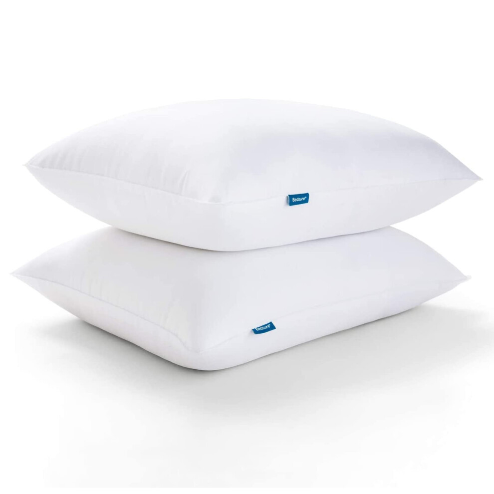Bedsure Pillows Standard Size Set of 2 - Standard Size Bed Pillows 2 Pack Hotel Quality Premium Down Alternative for Sleeping Soft and Supportive Fill