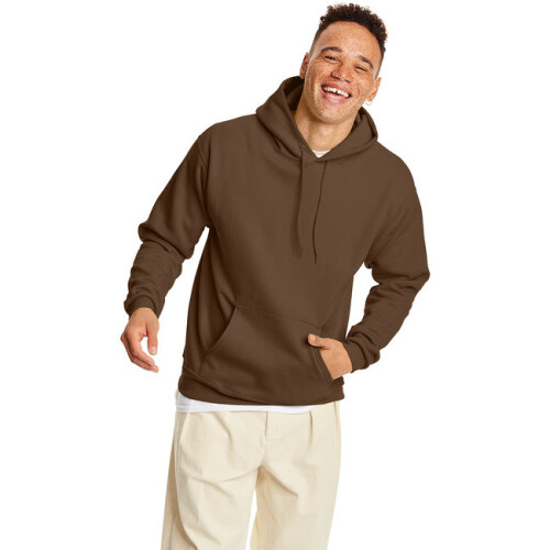 Hanes Unisex 7,8 oz. Ecosmart 50/50 Pullover Kapuzenpullover S ARMEEBRAUN