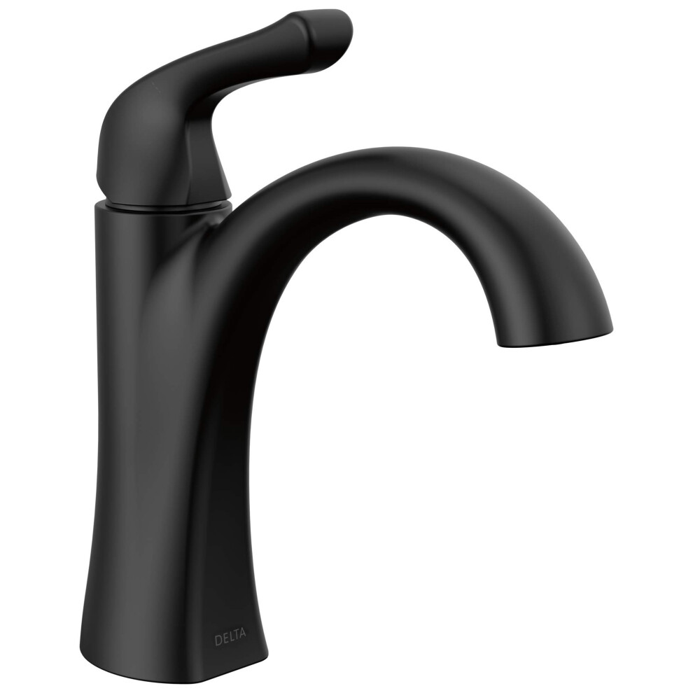 Photos - Tap Delta Faucet Arvo Matte Black Bathroom Faucet Single Hole Bathroom Faucet Black Single Handle Bathroom Faucet Bathroom Sink 