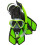 Cressi Cressi Bonete Set, Lim groen, S/M 1