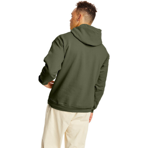 Hanes Ecosmart Kapuzenpullover S Fatigue Green 1