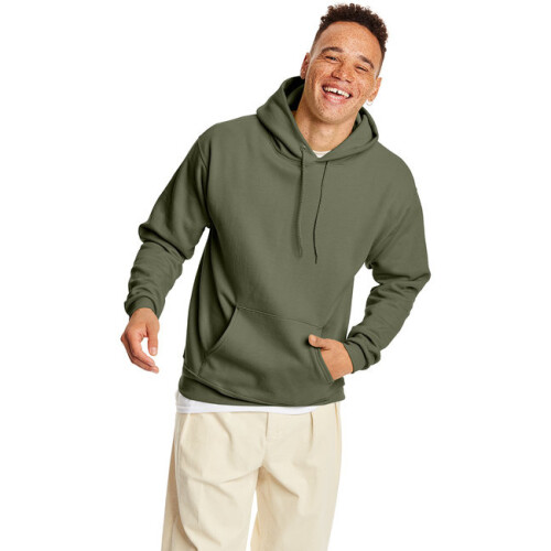 Hanes Ecosmart Kapuzenpullover S Fatigue Green