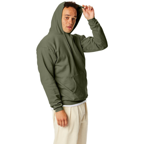 Hanes Ecosmart Kapuzenpullover S Fatigue Green 2