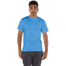 Campione adulto 6 once. T-shirt a maniche corte S AZZURRO