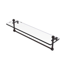 Mambo 22 Inch Glass Vanity Shelf with Integrated Towel Bar - MA-1/22TB-VB