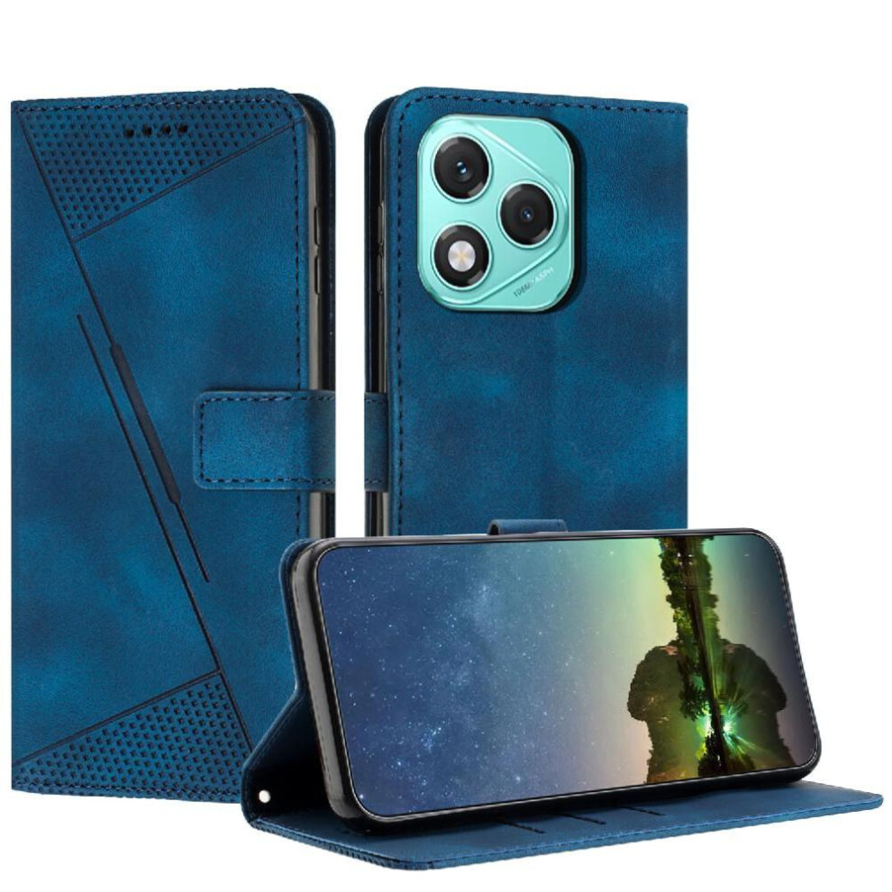 (Blue) Flip Case For Honor 400 Lite Pu Leather Card Insertion Wallet Kickstand Blue 764563532087